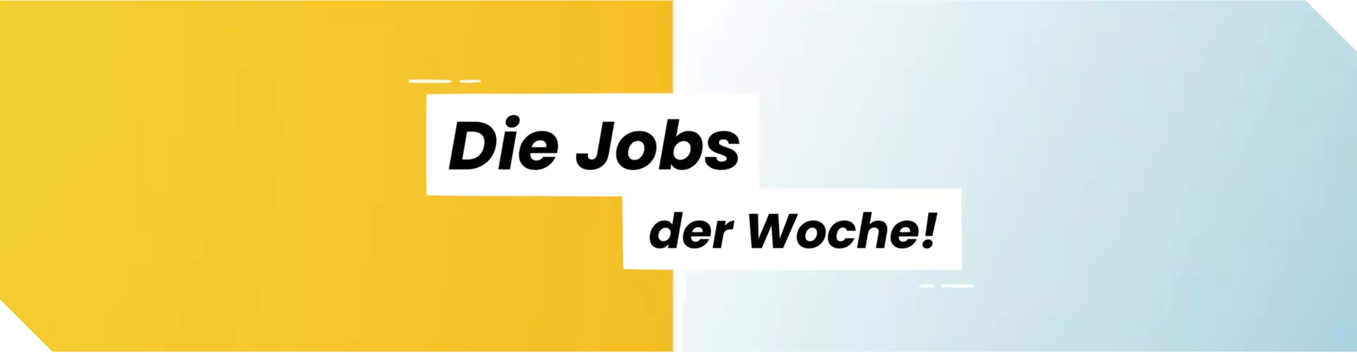 Header Job der Woche
